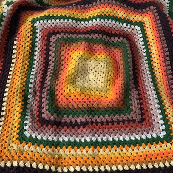homemade Other - Vintage 54” X 54” crochet blanket, perfect for fall